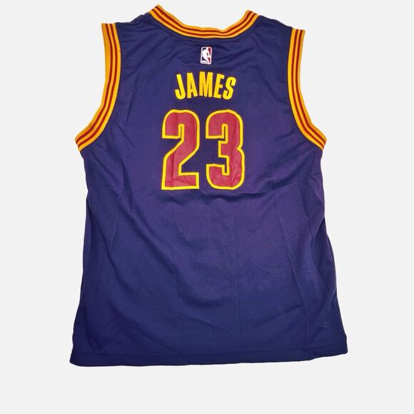 Adidas NBA 2016 Cleveland Cavaliers Cavs LeBron James Jersey Youth Kids Size L - Picture 2 of 15